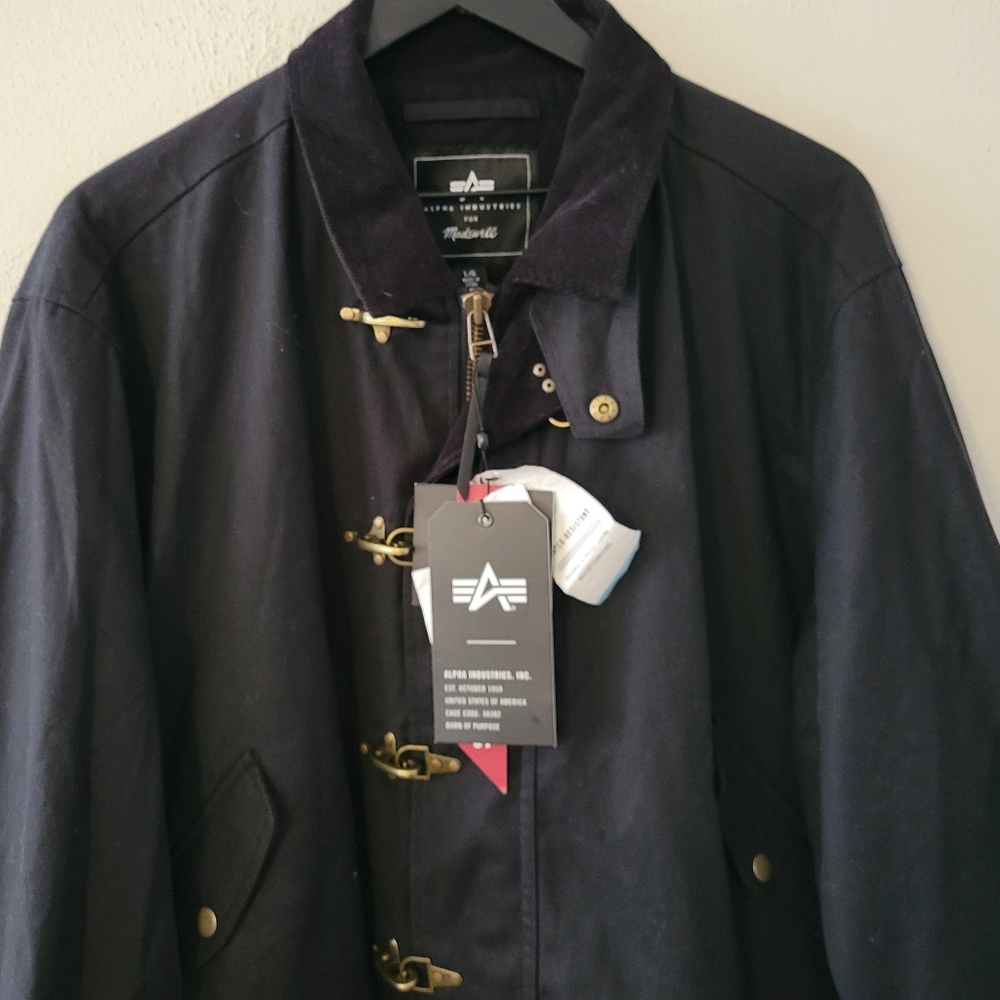 Madewell Black Jacket with Gold Accents - Picture 10 of 12